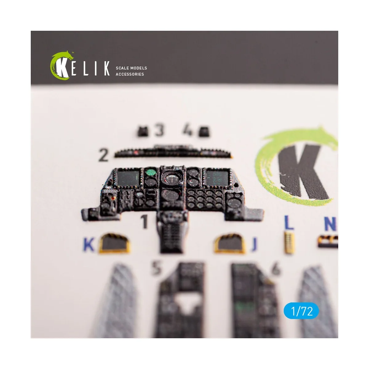 A-10C Thunderbolt II - interior 3D decals for GWH kit, 1/72 - Kelik...