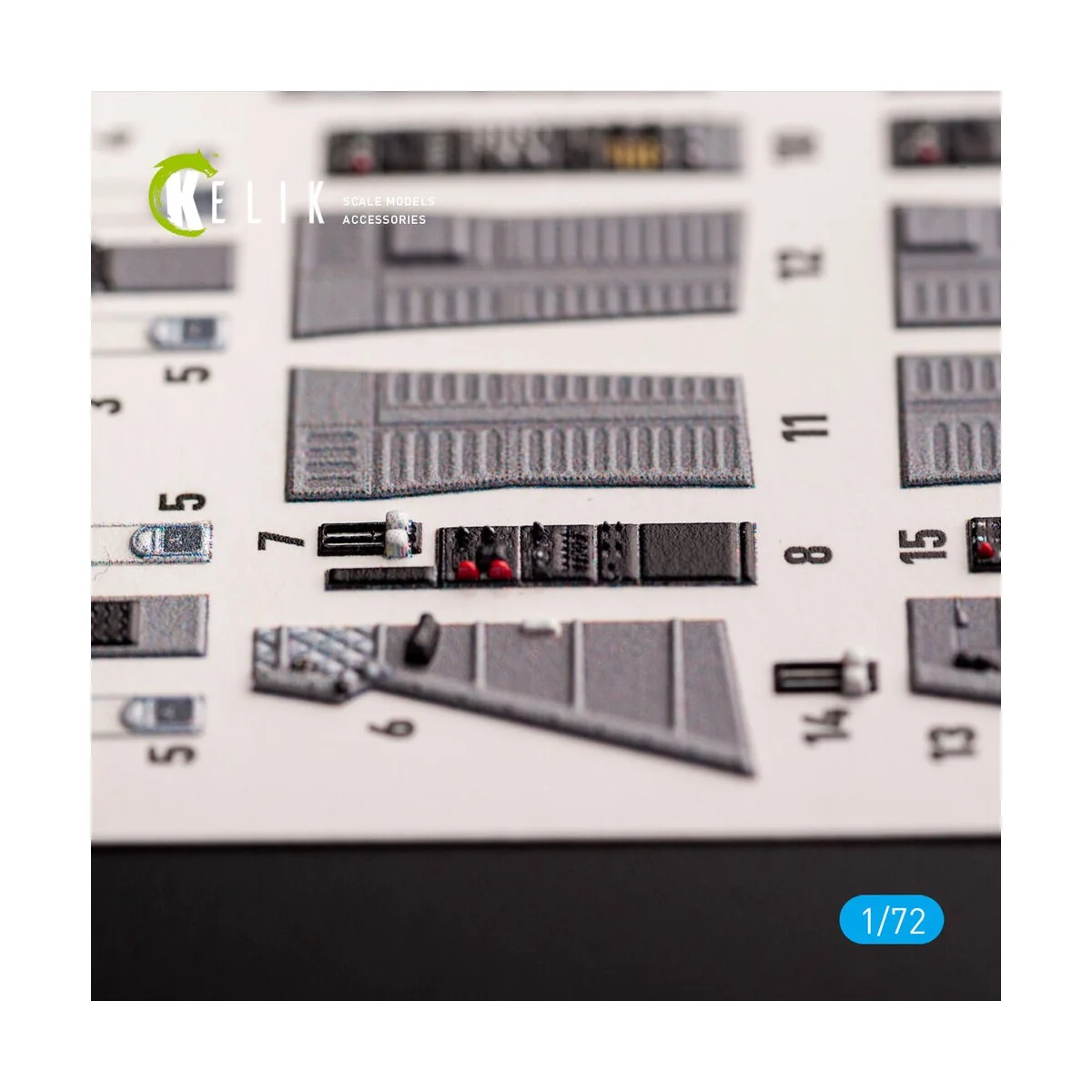 T-2 Advanced Trainer - interior 3D decals for Platz kit, 1/72 - Kel...