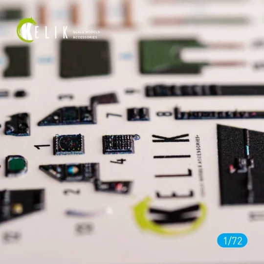 Mirage 2000-5F - interior 3D decals for ModelSvit kit, 1/72 - Kelik...