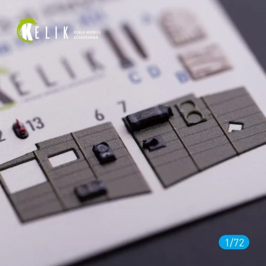 Ki-43-II Hayabusa - interior 3D decals for Arma Hobby kit, 1/72 - K...