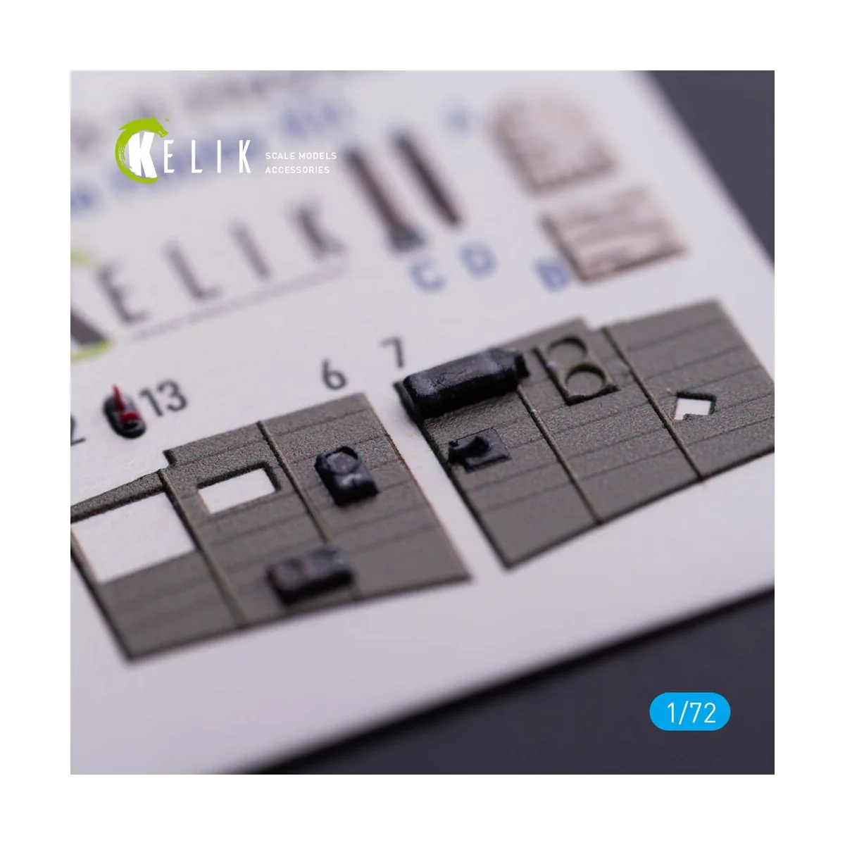 Ki-43-II Hayabusa - interior 3D decals for Arma Hobby kit, 1/72 - K...