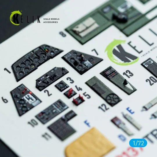 TBM-3 Avenger - interior 3D decals for HobbyBoss kit, 1/72 - Kelik ...