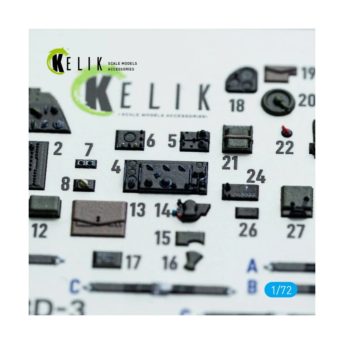 SBD-3 Dauntless - interior 3D decals for FlyHawk kit, 1/72 - Kelik ...