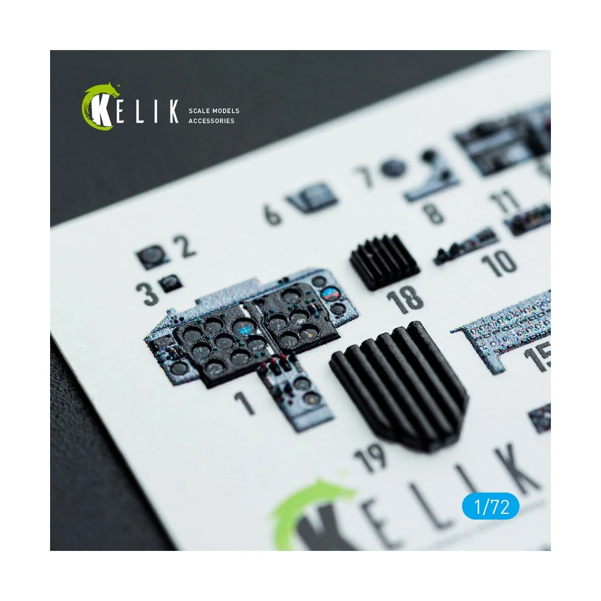 MiG-19P/PM - interior 3D decals for ClearProp kit, 1/72 - Kelik K72204