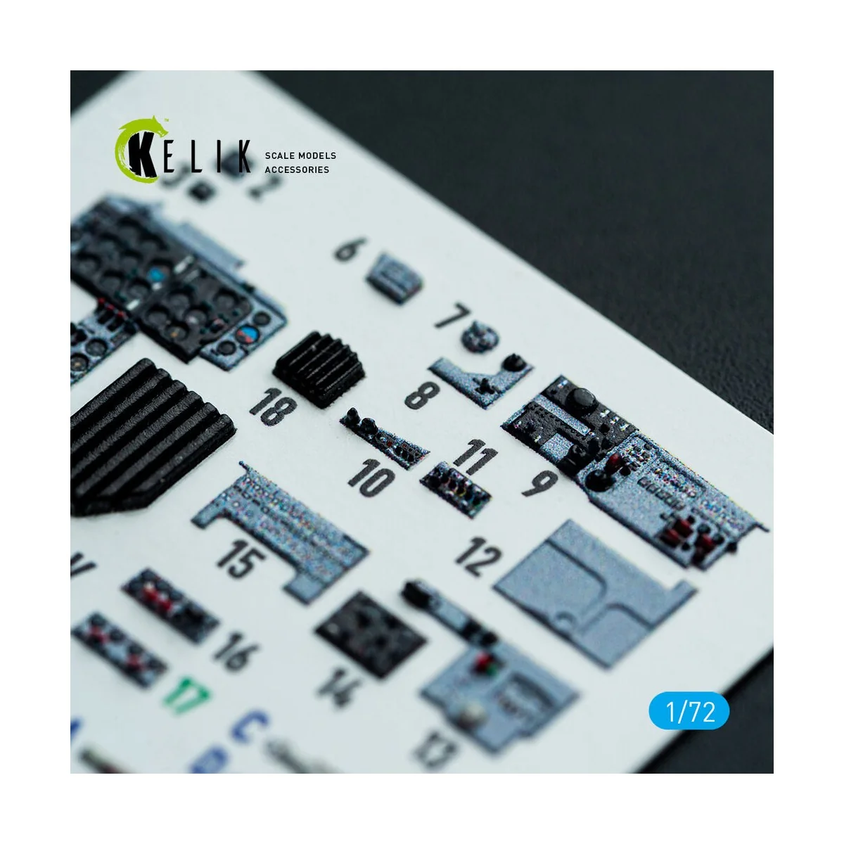 MiG-19P/PM - interior 3D decals for ClearProp kit, 1/72 - Kelik K72204