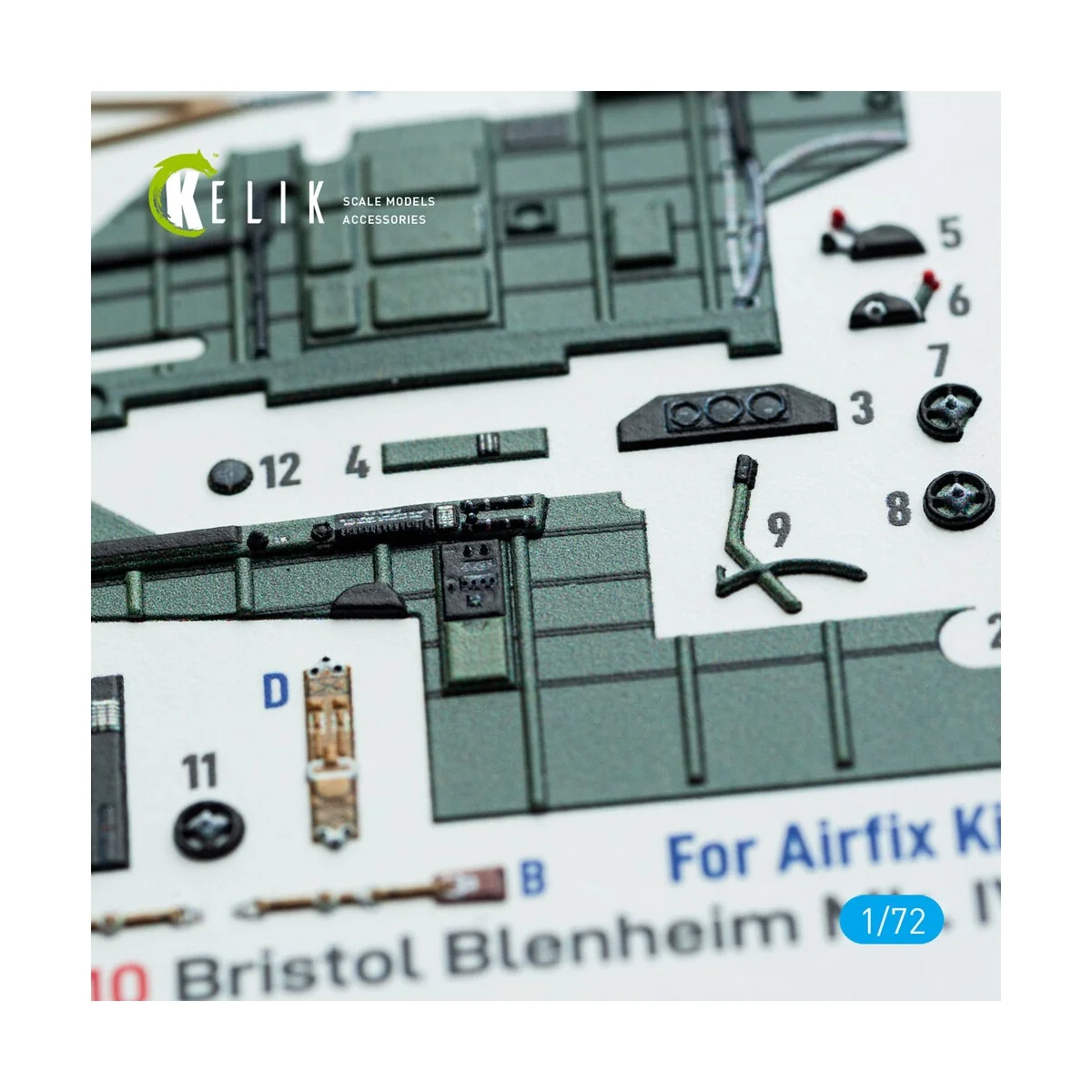 Bristol Blenheim Mk.IV - interior 3D decals for Airfix kit, 1/72 - ...