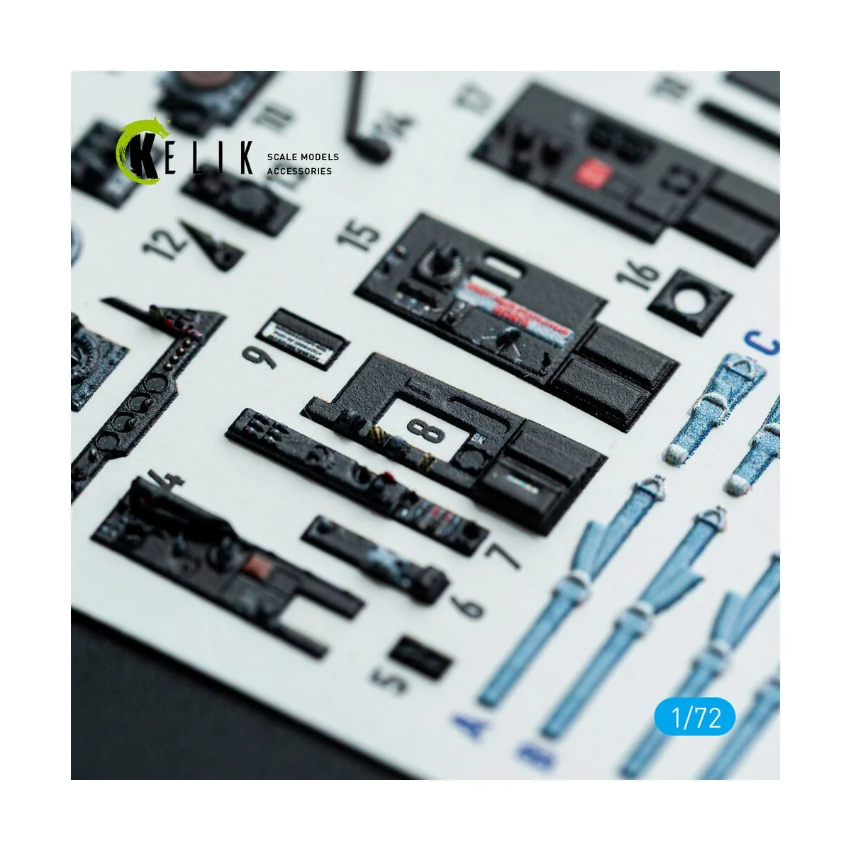 Gannet AS1/AS4 - interior 3D decals for Revell kit, 1/72 - Kelik K7...