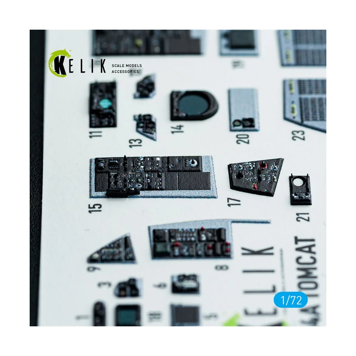 F-14A Tomcat - interior 3D decals for HobbyBoss kit, 1/72 - Kelik K...