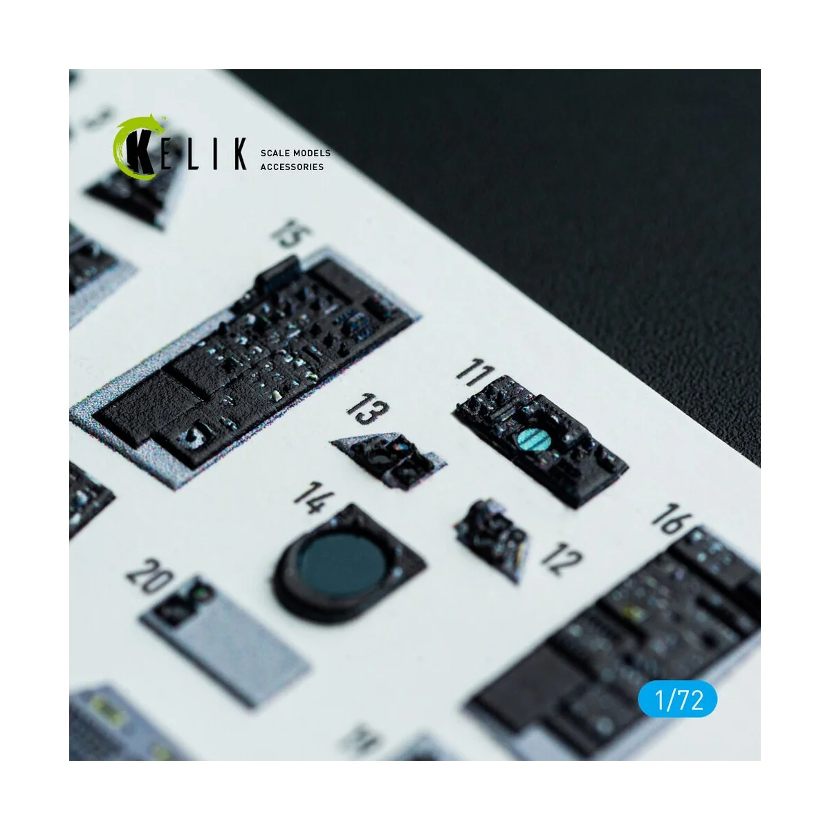 F-14B Tomcat - interior 3D decals for HobbyBoss kit, 1/72 - Kelik K...