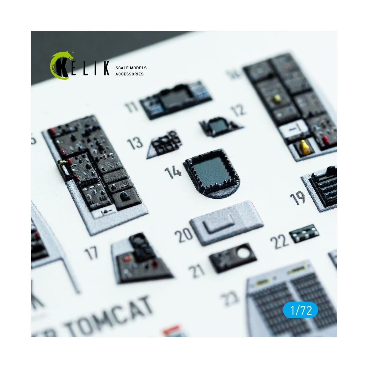 F-14D Super Tomcat - interior 3D decals for HobbyBoss kit, 1/72 - K...