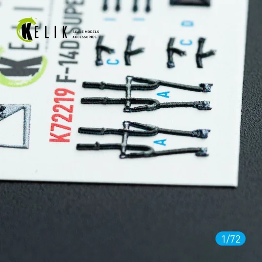 F-14D Super Tomcat - interior 3D decals for HobbyBoss kit, 1/72 - K...