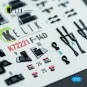 F-14D Super Tomcat - interior 3D decals for Academy kit, 1/72 - Kel...
