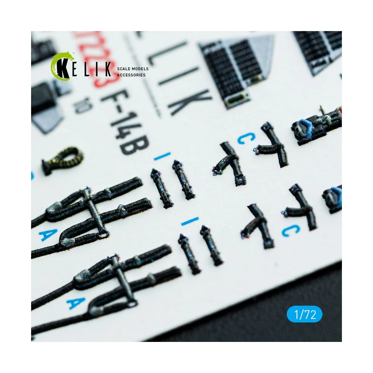 F-14B Tomcat - interior 3D decals for Academy kit, 1/72 - Kelik K72223