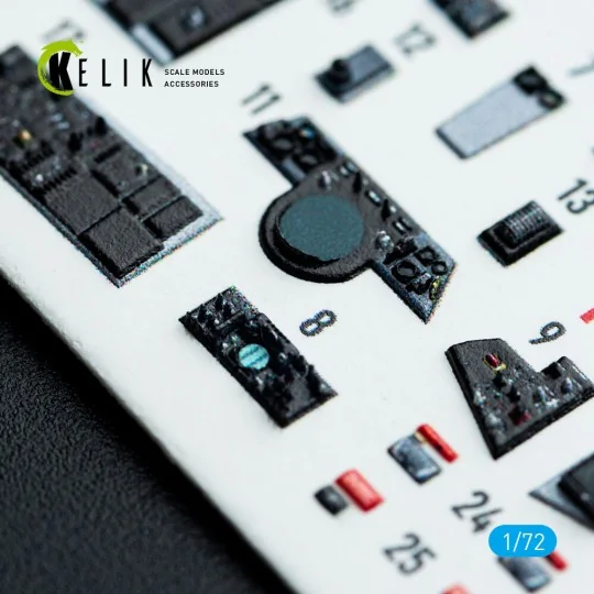 F-14B Tomcat - interior 3D decals for Academy kit, 1/72 - Kelik K72223