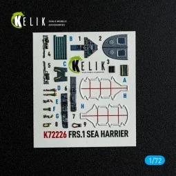 FRS.1 SEA Harrier - interior 3D decals for Italeri kit, 1/72 - Keli...