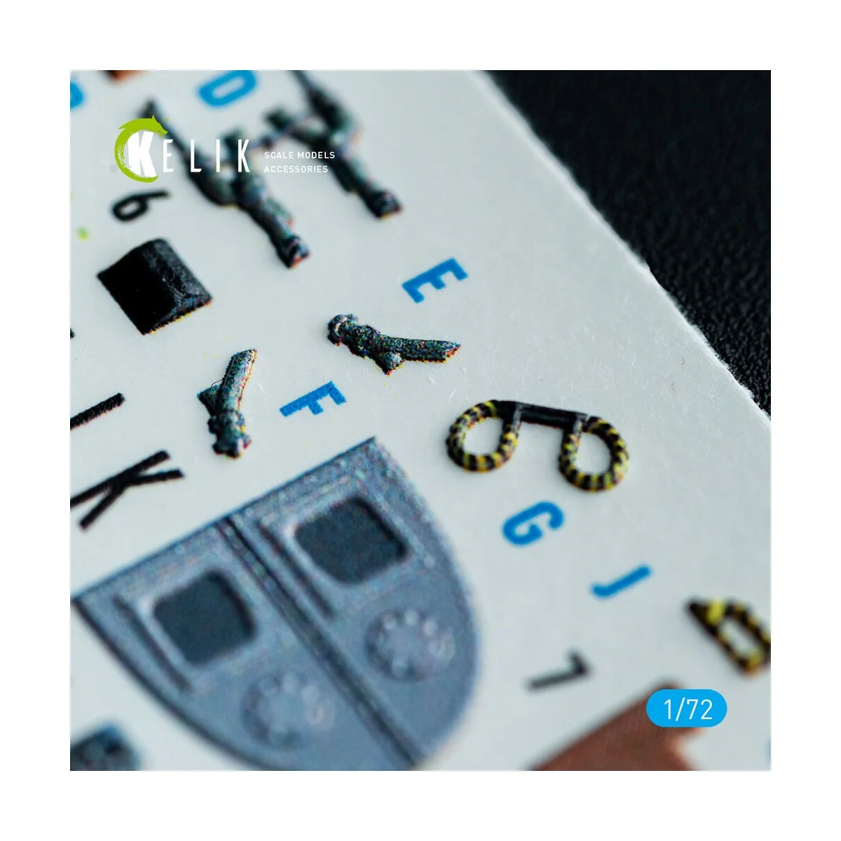 AV-8A Harrier (late) - interior 3D decals for Italeri kit, 1/72 - K...