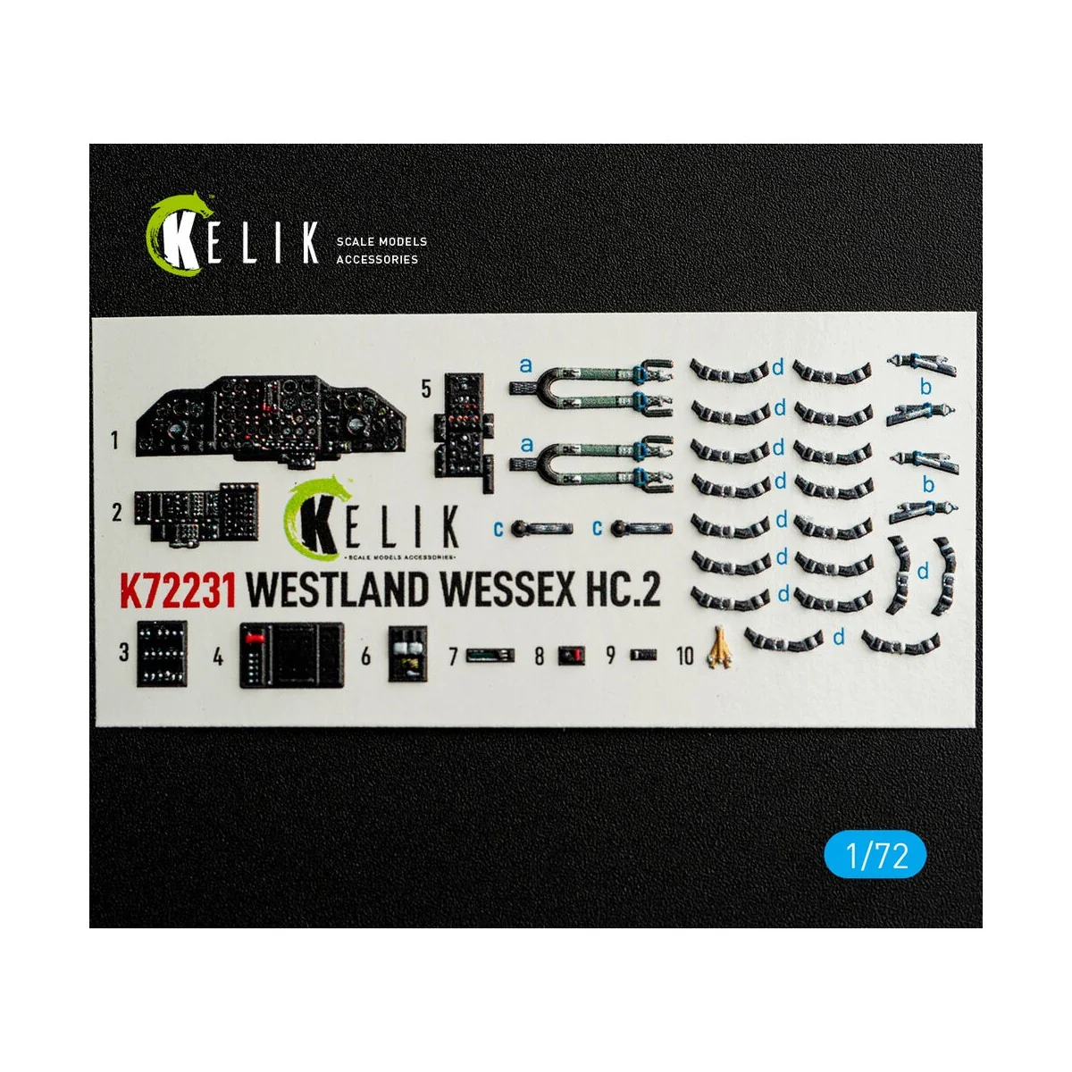 WESTLAND WESSEX HC.2 - interior 3D decals for AirFix kit, 1/72 - Ke...