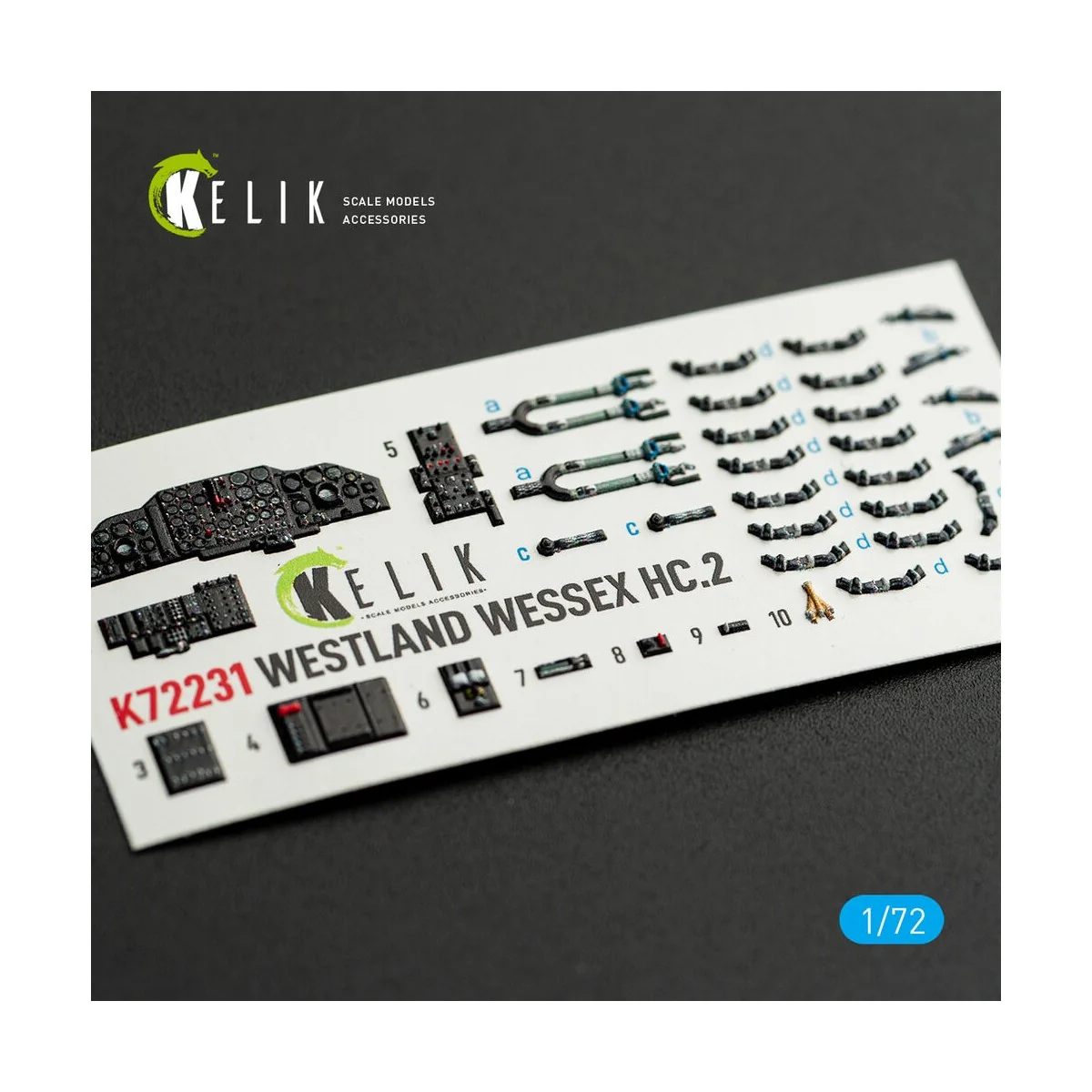 WESTLAND WESSEX HC.2 - interior 3D decals for AirFix kit, 1/72 - Ke...