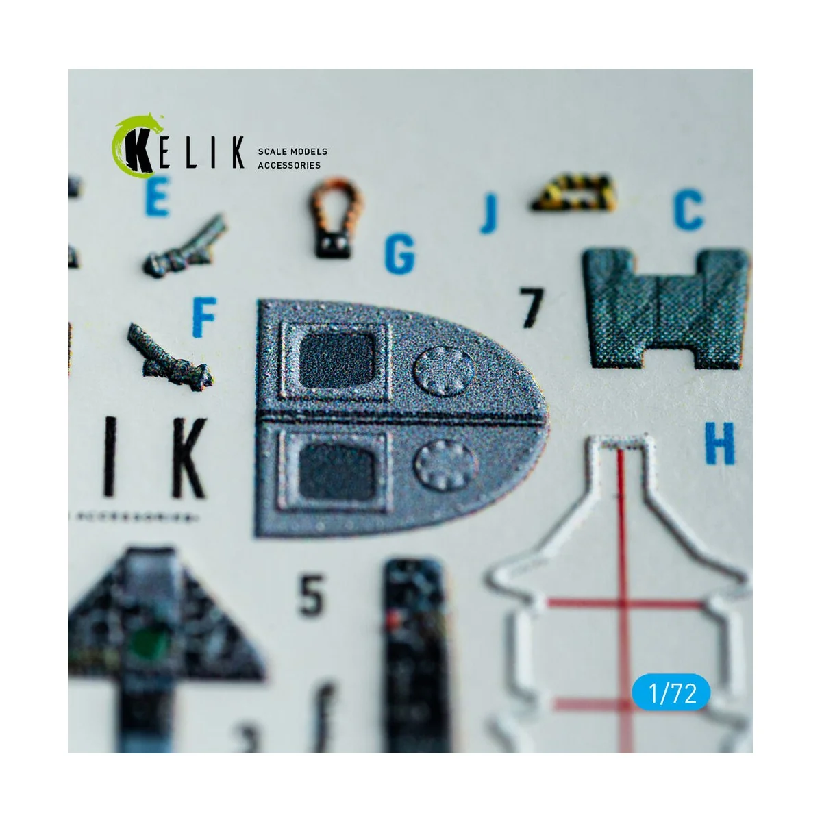 Harrier Gr1/Gr3 (Early) - interior 3D decals for Italeri kit, 1/72 ...