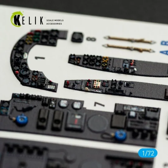 Ar-240 - interior 3D decals for Revell kit, 1/72 - Kelik K72230