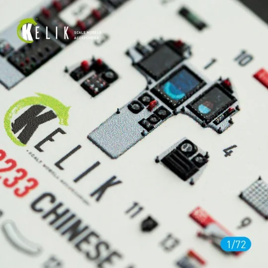 Chinese J-10B - interior 3D decals for Trumpeter kit, 1/72 - Kelik ...