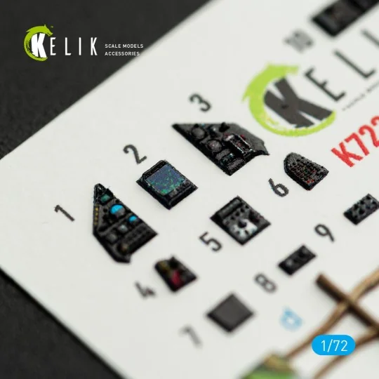 Mirage-2000C - interior 3D decals for DreamModel kit, 1/72 - Kelik ...