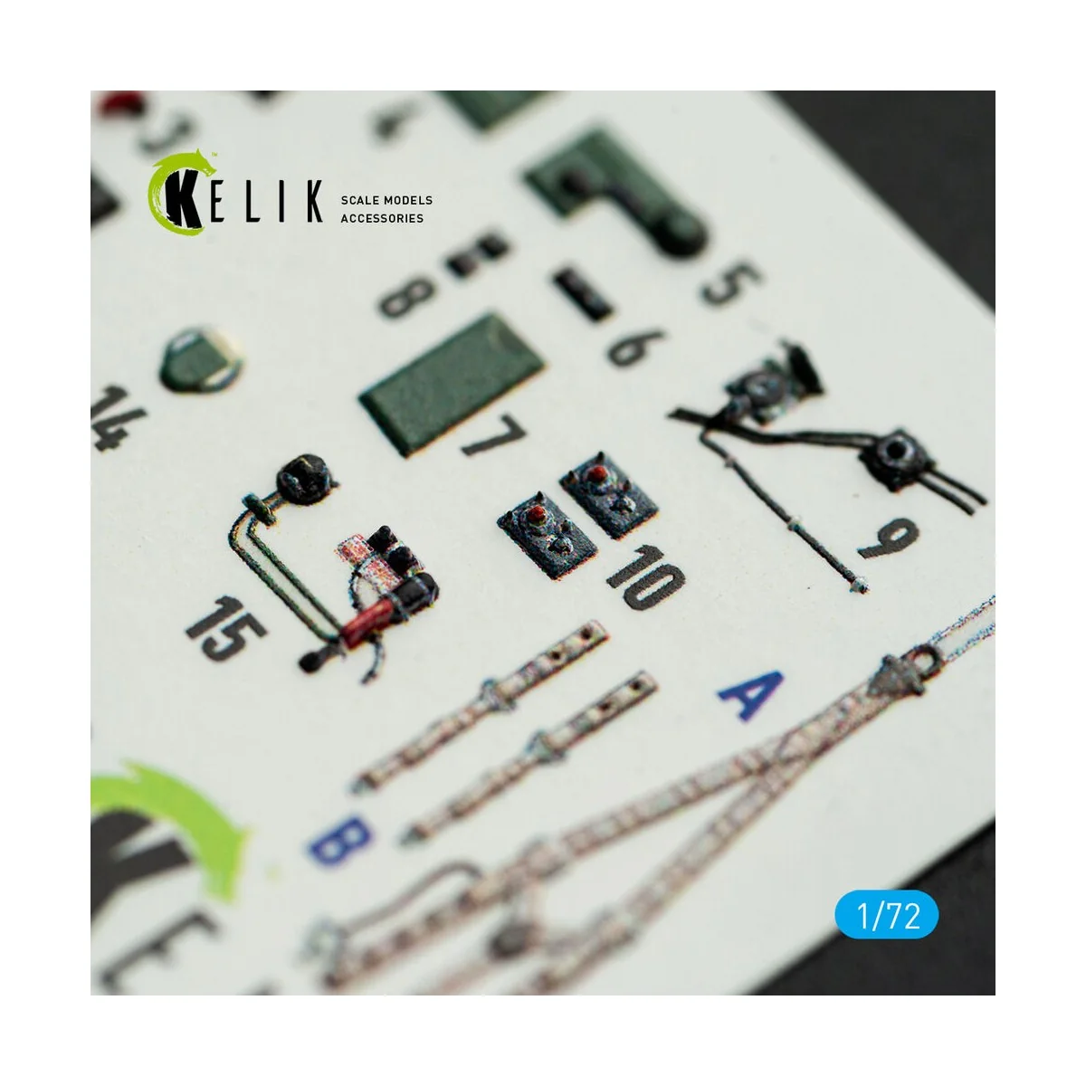 Spitfire PR A/B/E Types - interior 3D decals for IBG Models kit, 1/...