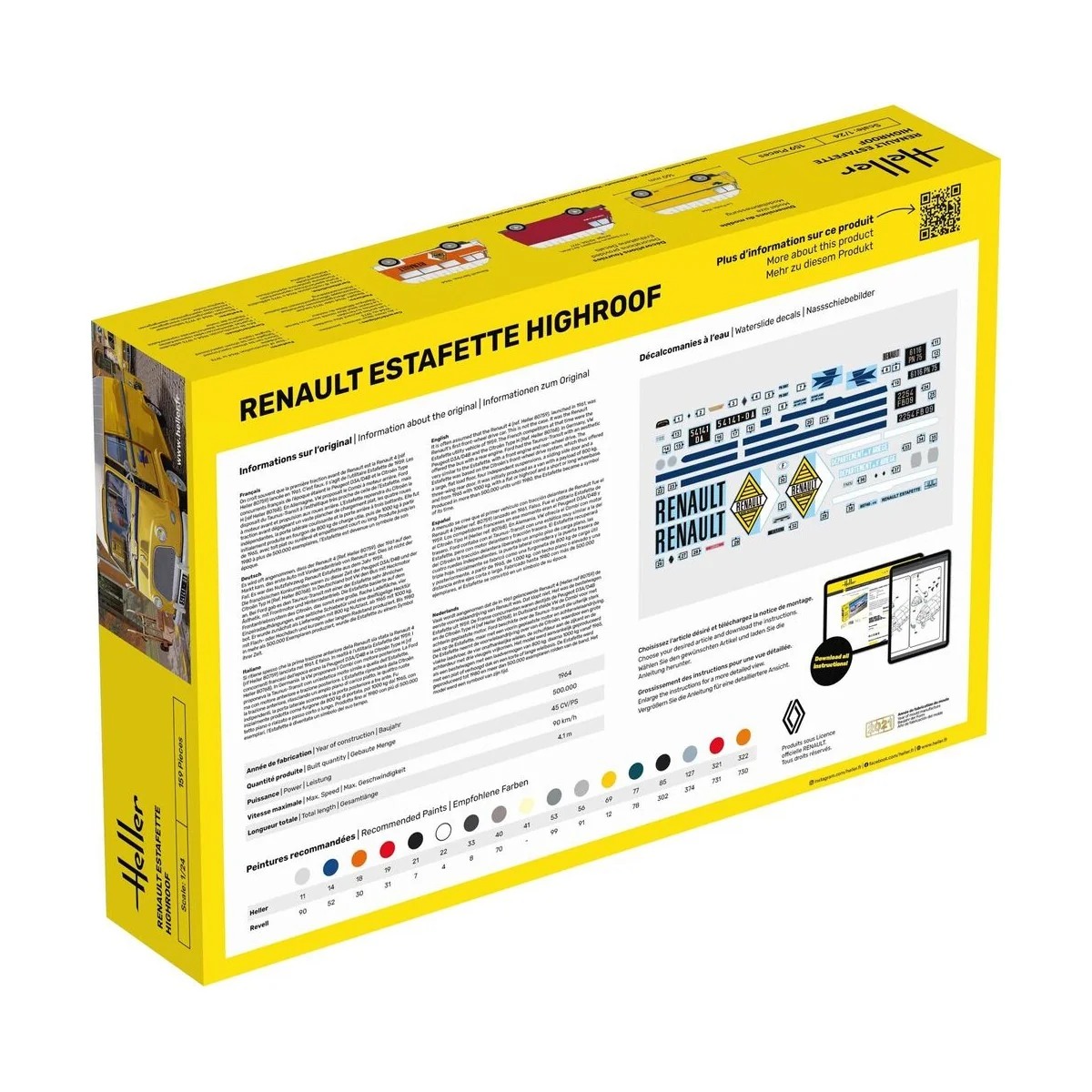 STARTER KIT Renault Estafette Highroof - Heller 56740