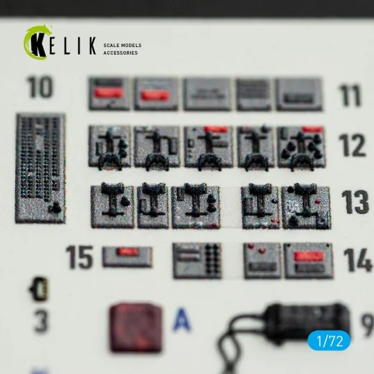 F-104J - interior 3D decals for Fine Molds kit, 1/72 - Kelik K72239