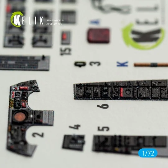 F-104J - interior 3D decals for Fine Molds kit, 1/72 - Kelik K72239