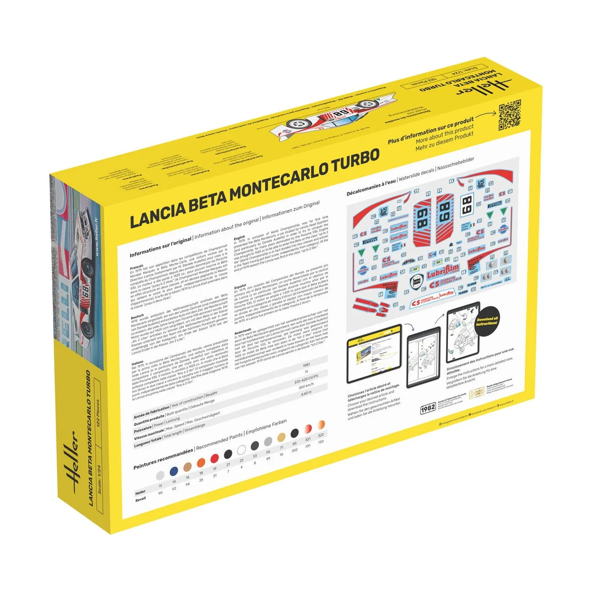 STARTER KIT Lancia Beta Montecarlo Turbo - Heller 56741