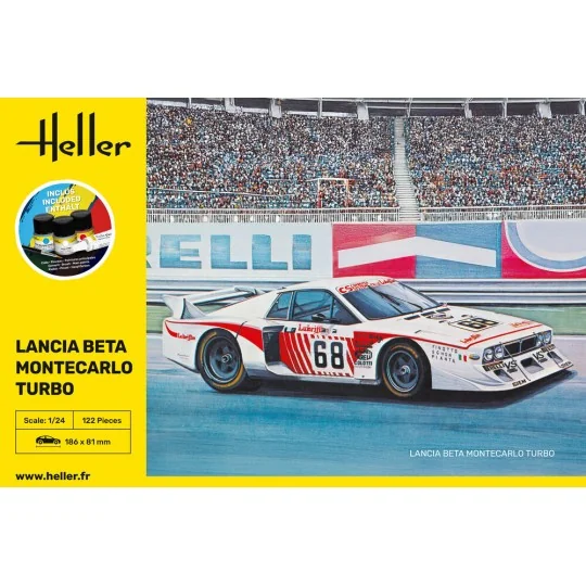 STARTER KIT Lancia Beta Montecarlo Turbo, 1/24 - Heller 56741