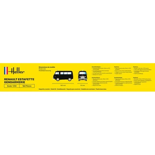 STARTER KIT Renault Estafette Gendarmerie - Heller 56742