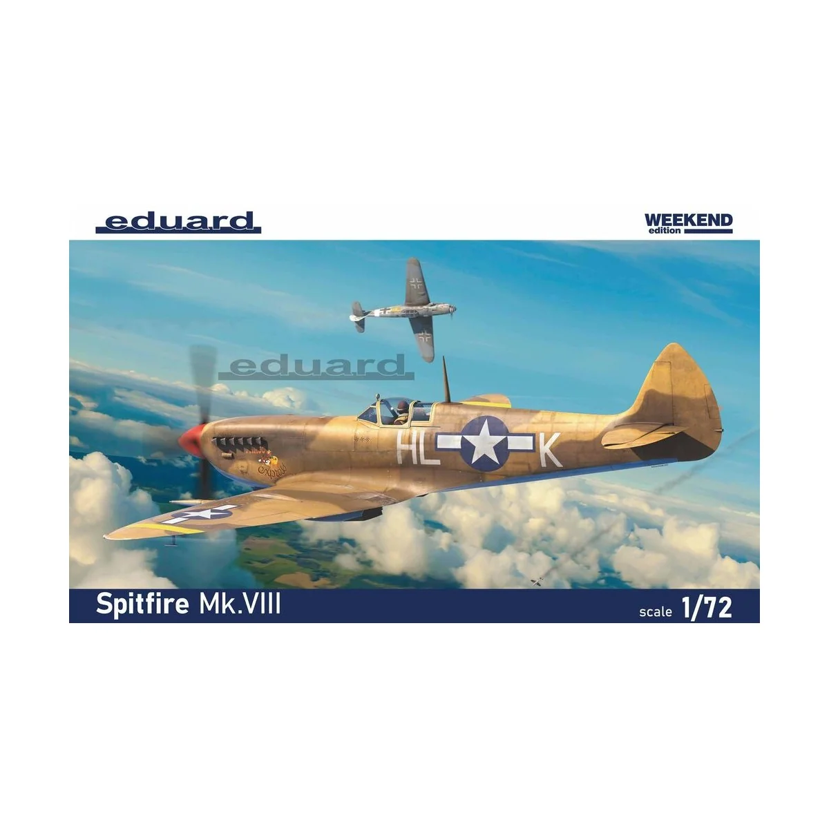 Spitfire Mk.VIII, 1/72 - Eduard Plastic Kits 7462