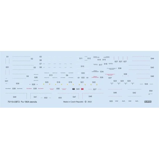 Fw 190A-8 standard wings, 1/72 - Eduard Plastic Kits 7463 Fw 190A-8 standard wings, 1/72 - Eduard Plastic Kits 7463