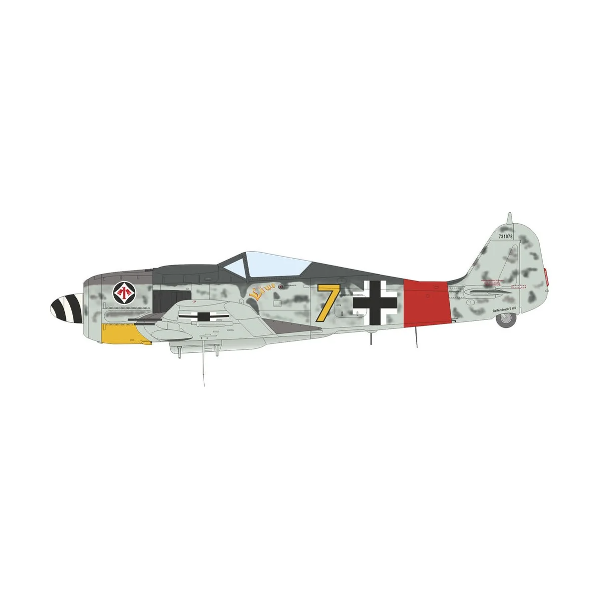 Fw 190A-8 standard wings 1/72 - Eduard Plastic Kits 7463