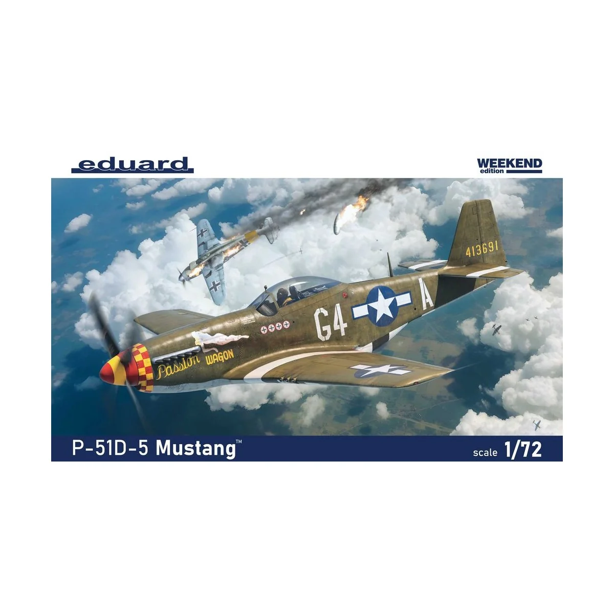 P-51D-5 Mustang, 1/72 - Eduard Plastic Kits 7476 P-51D-5 Mustang, 1/72 - Eduard Plastic Kits 7476
