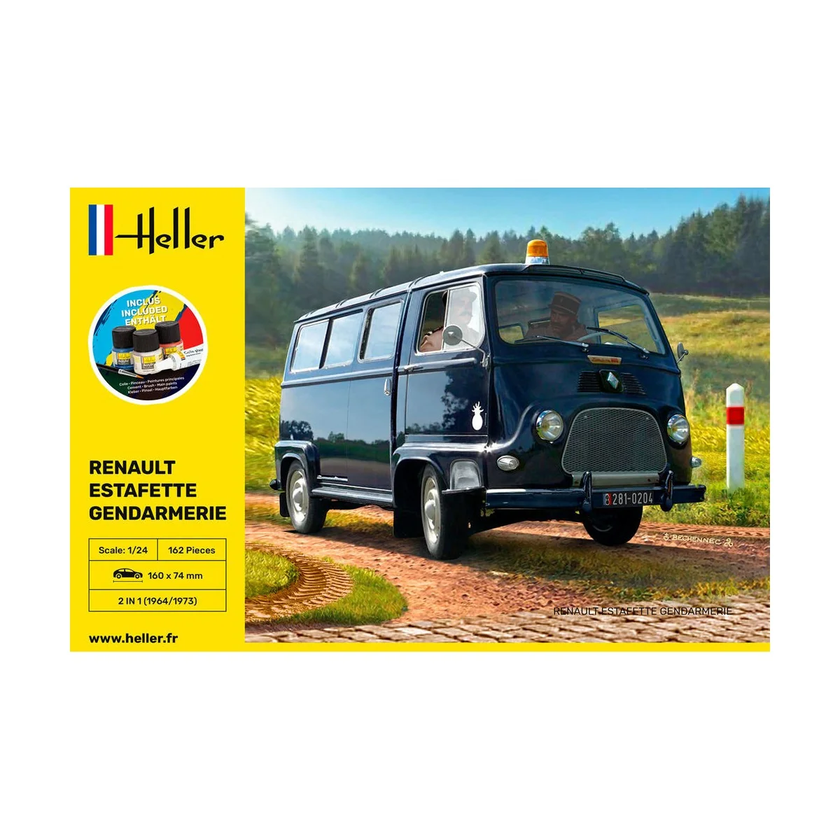 STARTER KIT Renault Estafette Gendarmerie - Heller 56742