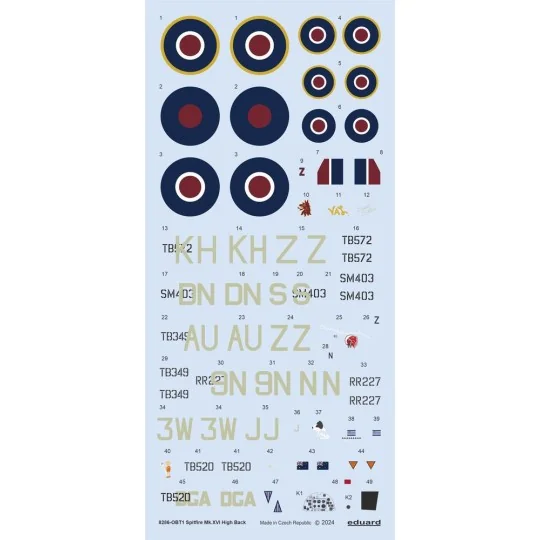 Spitfire Mk.XVI High Back 1/48 EDUARD-PROFIPACK, 1/48 - Eduard Plas...