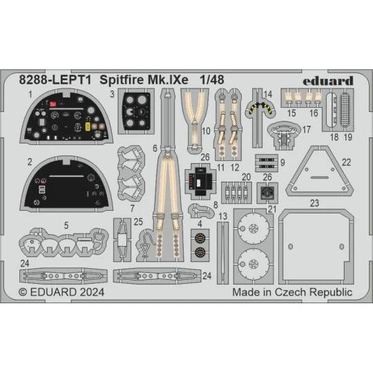 Spitfire Mk.Ixe EDUARD-PROFIPACK, 1/48 - Eduard Plastic Kits 8288 Spitfire Mk.Ixe EDUARD-PROFIPACK, 1/48 - Eduard Plastic Kits 8288
