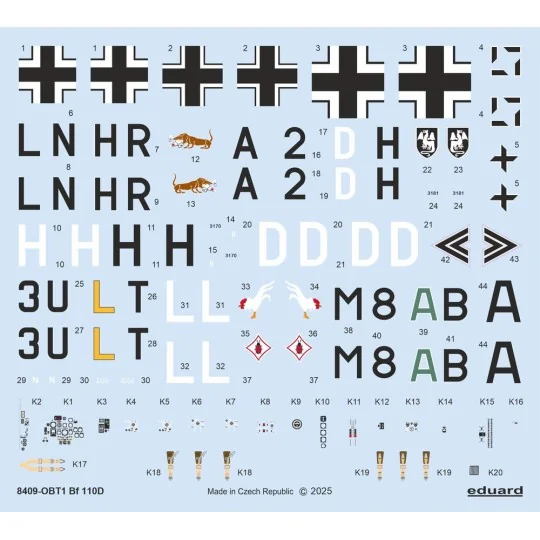 Bf 110D EDUARD-WEEKEND, 1/48 - Eduard Plastic Kits 8409