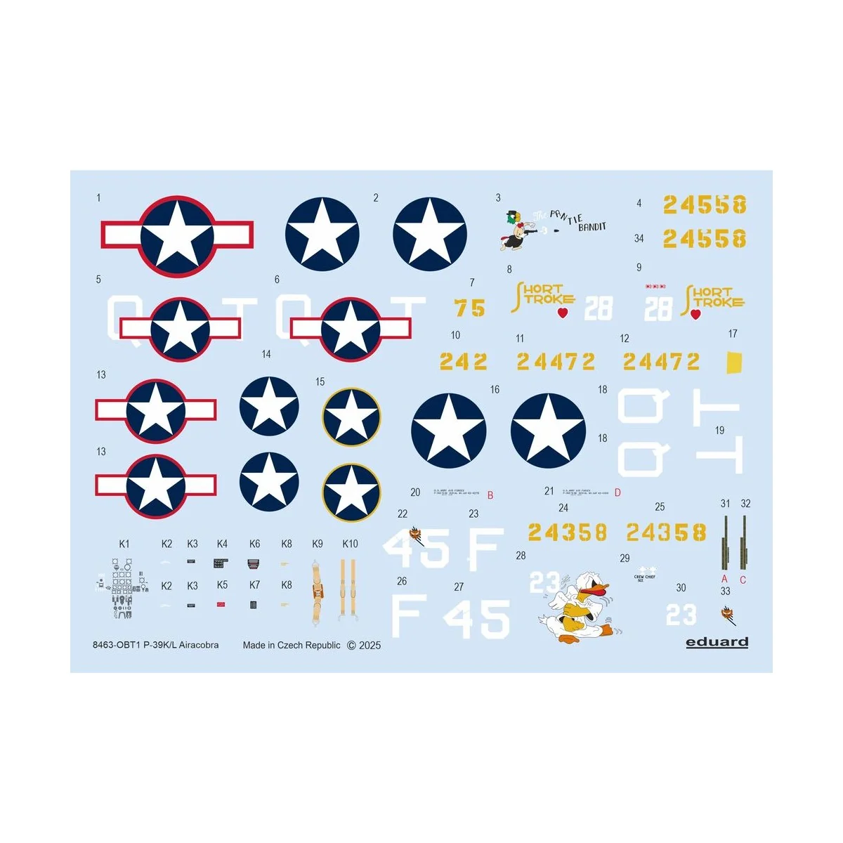 P-39K/L Airacobra EDUARD-WEEKEND, 1/48 - Eduard Plastic Kits 8463