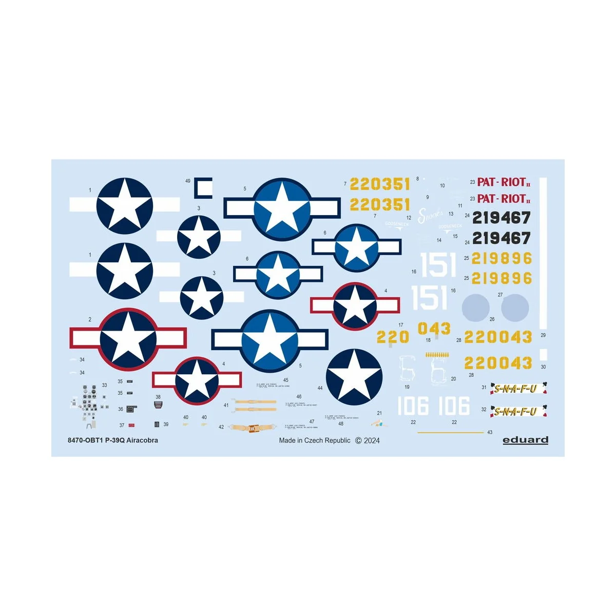P-39Q Airacobra, Weekend Edition, 1/48 - Eduard Plastic Kits 8470 P-39Q Airacobra, Weekend Edition, 1/48 - Eduard Plastic Kits 8470