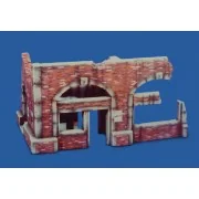 English command center ruin, 1/35 - Royal Model RM005