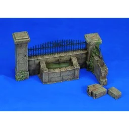 Wall with fountain, 1/35 - Royal Model RM009