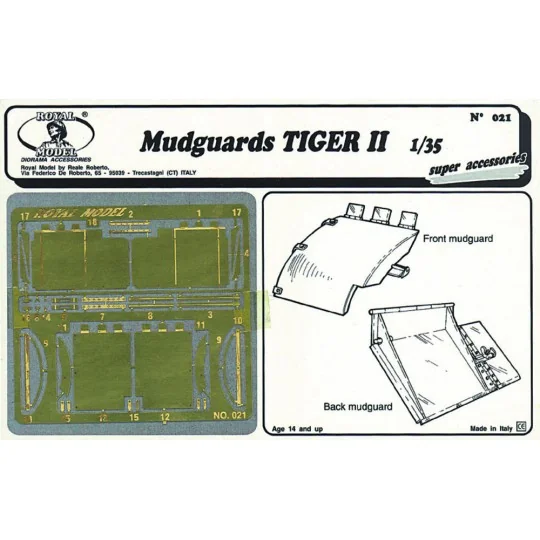 Tiger II mudguards, 1/35 - Royal Model RM021