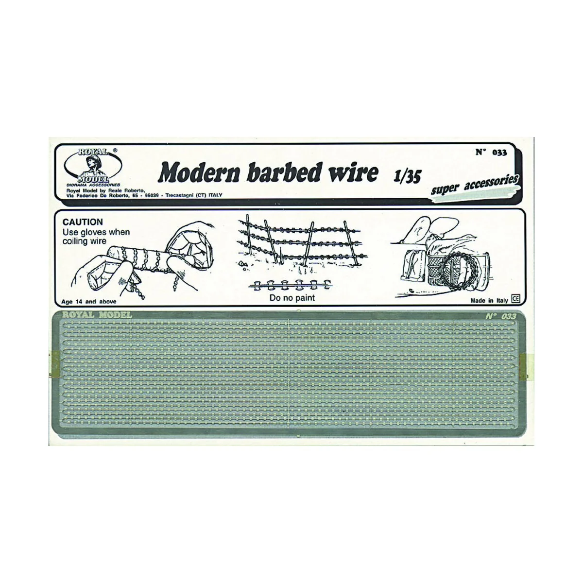 Modern babed wire, 1/35 - Royal Model RM033