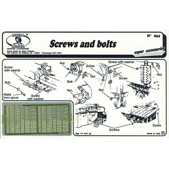 Screws and bolts - Royal Model RM034