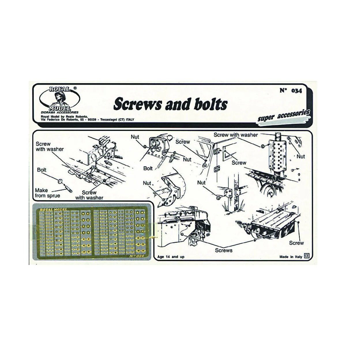 Screws and bolts - Royal Model RM034