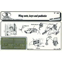 Wing nuts, keys and padlock - Royal Model RM038